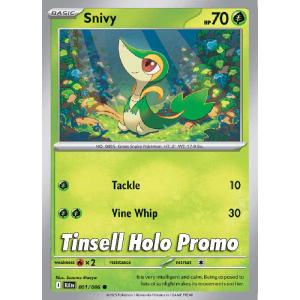 SV10.5B - Black Bolt - 001/086 - Snivy - Tinsel Holo Promo