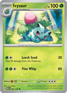 SV3.5 - 151 - 002/165 - Ivysaur - Uncommon - Reverse Holo