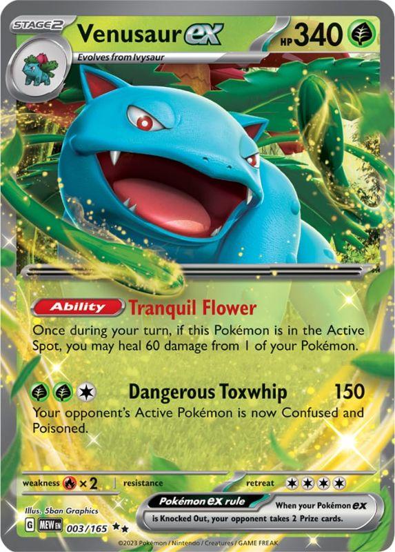 SV3.5 - 151 - 003/165 - Venusaur ex - Double Rare