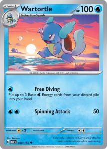 SV3.5 - 151 - 008/165 - Wartortle - Uncommon - Reverse Holo