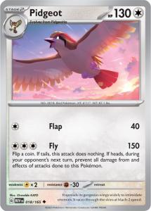 SV3.5 - 151 - 018/165 - Pidgeot - Uncommon