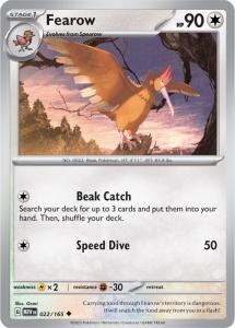 SV3.5 - 151 - 022/165 - Fearow - Uncommon