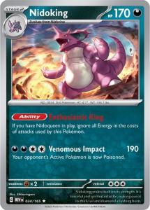 SV3.5 - 151 - 034/165 - Nidoking - Rare - Reverse Holo