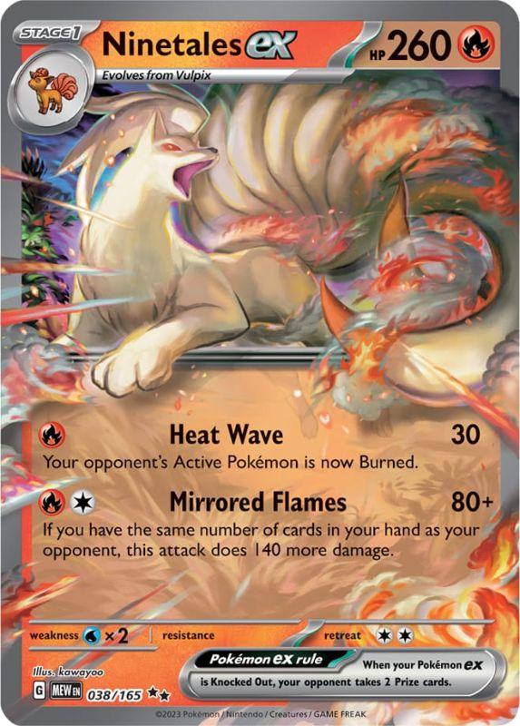 SV3.5 - 151 - 038/165 - Ninetales ex - Double Rare