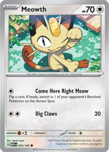 SV3.5 - 151 - 052/165 - Meowth - Common