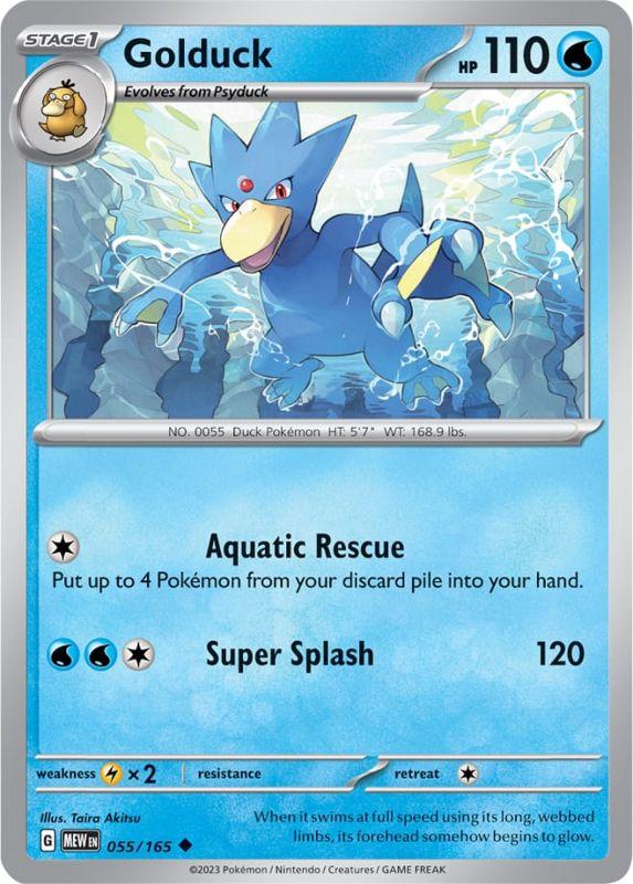 SV3.5 - 151 - 055/165 - Golduck - Uncommon - Reverse Holo