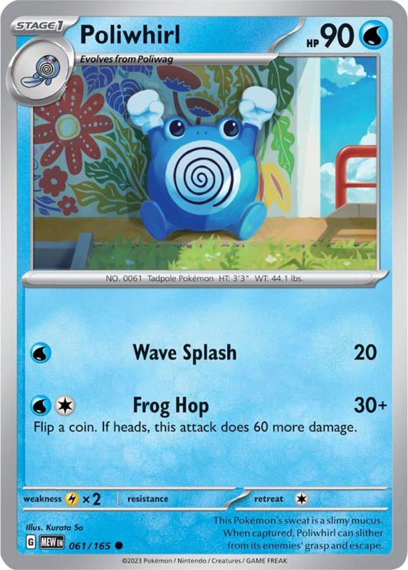 SV3.5 - 151 - 061/165 - Poliwhirl - Common - Reverse Holo