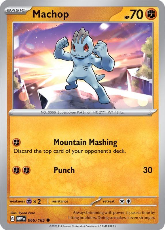 SV3.5 - 151 - 066/165 - Machop - Common - Reverse Holo