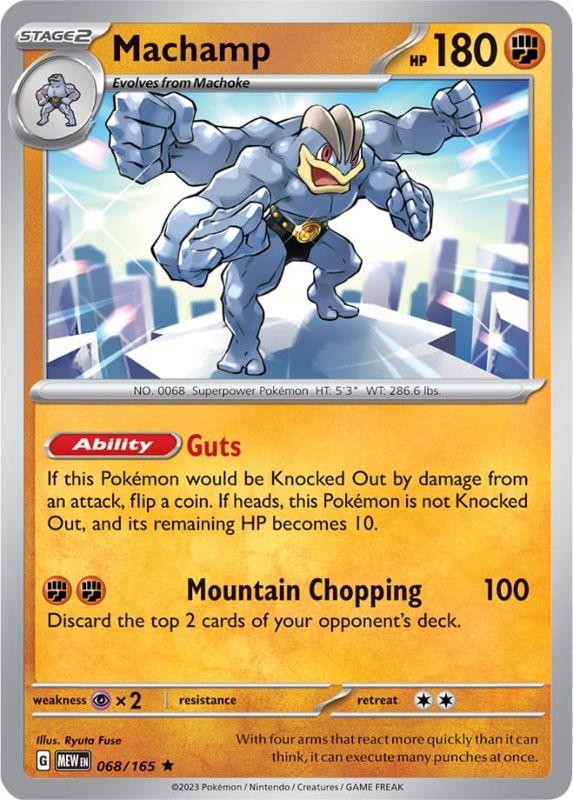 SV3.5 - 151 - 068/165 - Machamp - Rare - Reverse Holo