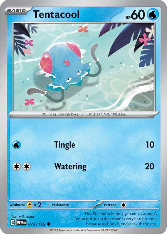 SV3.5 - 151 - 072/165 - Tentacool - Common - Reverse Holo