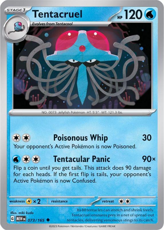 SV3.5 - 151 - 073/165 - Tentacruel - Uncommon - Reverse Holo