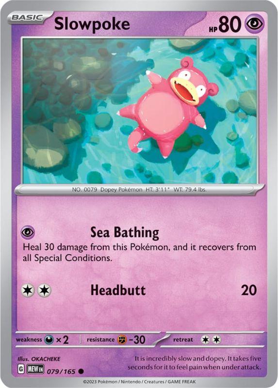 SV3.5 - 151 - 079/165 - Slowpoke - Common - Reverse Holo