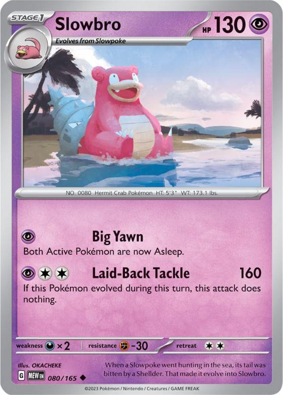 SV3.5 - 151 - 080/165 - Slowbro - Uncommon - Reverse Holo