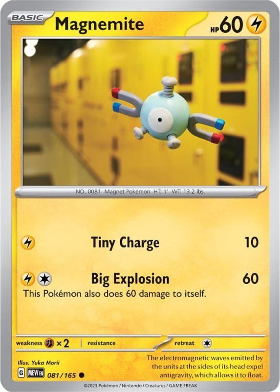 SV3.5 - 151 - 081/165 - Magnemite - Common - Reverse Holo