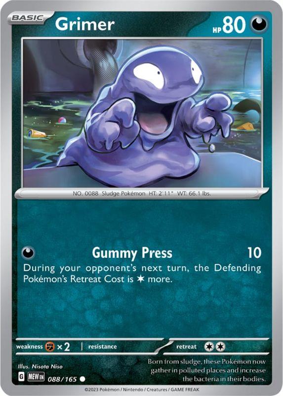 SV3.5 - 151 - 088/165 - Grimer - Common - Reverse Holo