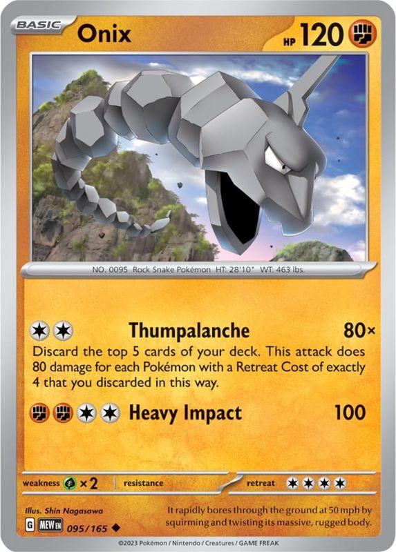 SV3.5 - 151 - 095/165 - Onix - Uncommon - Reverse Holo