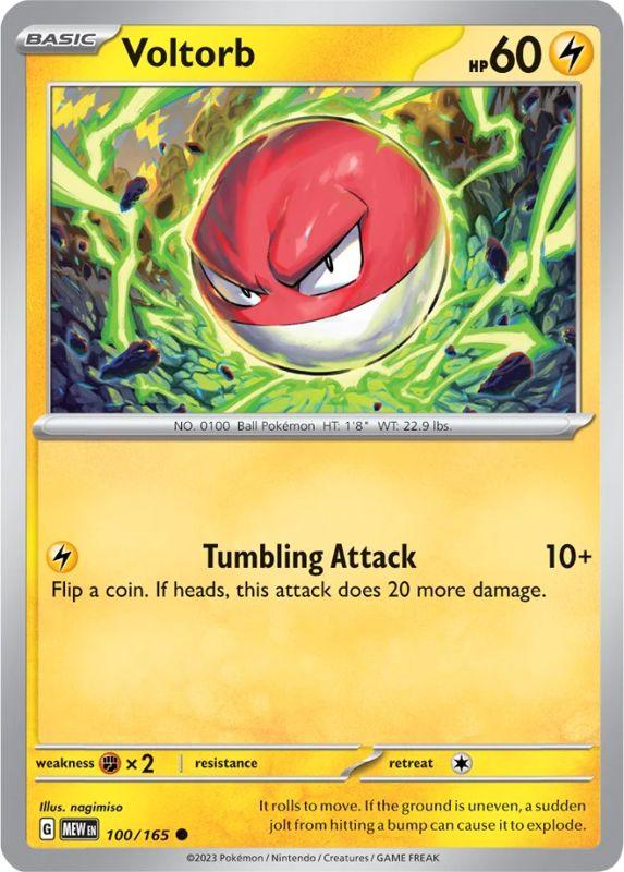 SV3.5 - 151 - 100/165 - Voltorb - Common - Reverse Holo