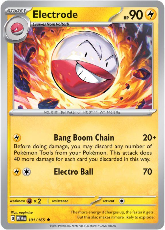 SV3.5 - 151 - 101/165 - Electrode - Rare - Reverse Holo