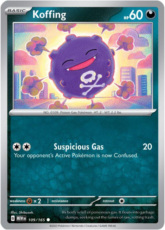 SV3.5 - 151 - 109/165 - Koffing - Common - Reverse Holo