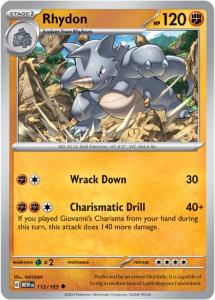 SV3.5 - 151 - 112/165 - Rhydon - Uncommon