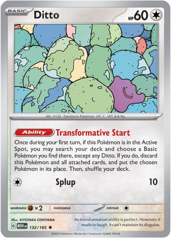 SV3.5 - 151 - 132/165 - Ditto - Rare - Reverse Holo