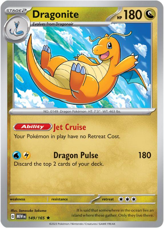 SV3.5 - 151 - 149/165 - Dragonite - Rare - Reverse Holo