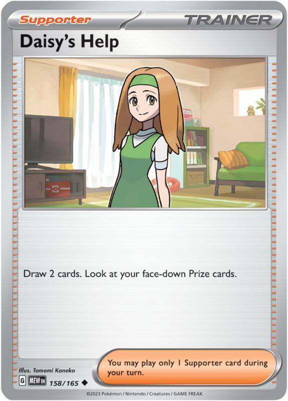 SV3.5 - 151 - 158/165 - Daisy's Help - Uncommon - Reverse Holo