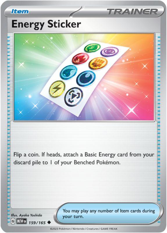 SV3.5 - 151 - 159/165 - Energy Sticker - Uncommon - Reverse Holo