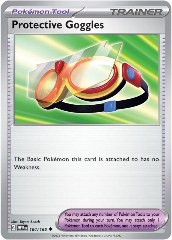 SV3.5 - 151 - 164/165 - Protective Goggles - Uncommon - Reverse Holo