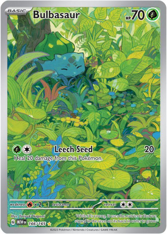 SV3.5 - 151 - 166/165 - Bulbasaur - Illustration Rare