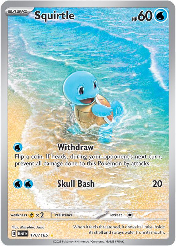 SV3.5 - 151 - 170/165 - Squirtle - Illustration Rare