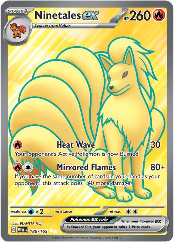 SV3.5 - 151 - 186/165 - Ninetales ex - Ultra Rare