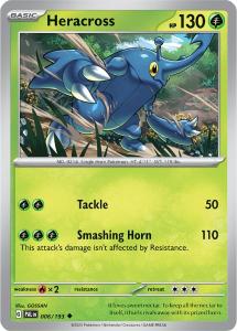 SV2 - Paldea Evolved - 006 /193 - Heracross - Uncommon