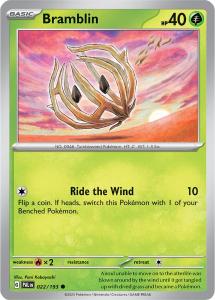 SV2 - Paldea Evolved - 022 /193 - Bramblin - Common Reverse