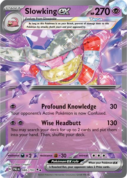 SV2 - Paldea Evolved - 086 /193 - Slowking ex - Double Rare