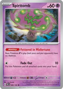 SV2 - Paldea Evolved - 089 /193 - Spiritomb - Rare