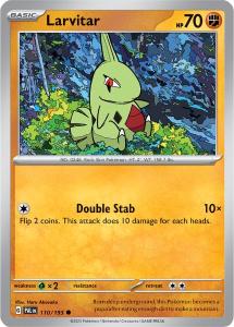 SV2 - Paldea Evolved - 110/193 - Larvitar - Common Reverse