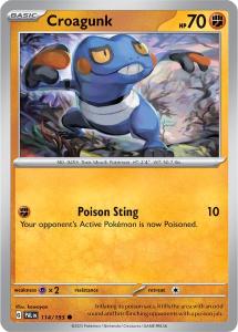 SV2 - Paldea Evolved - 114/193 - Croagunk - Common