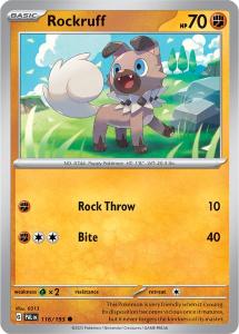 SV2 - Paldea Evolved - 116/193 - Rockruff - Common