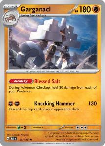 SV2 - Paldea Evolved - 123/193 - Garganacl - Rare Reverse