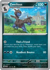 SV2 - Paldea Evolved - 139/193 - Zweilous - Uncommon