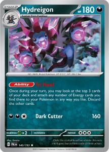 SV2 - Paldea Evolved - 140/193 - Hydreigon - Rare