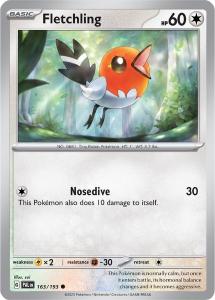 SV2 - Paldea Evolved - 163/193 - Fletchling - Common