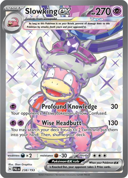 SV2 - Paldea Evolved - 238/193 - Slowking ex - Special Illustration Rare