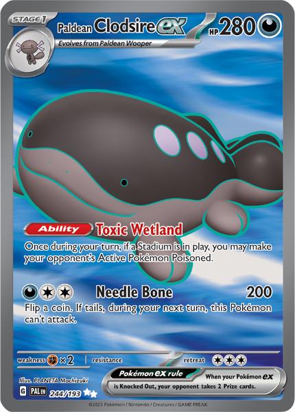 SV2 - Paldea Evolved - 244/193 - Paldean Clodsire ex - Special Illustration Rare