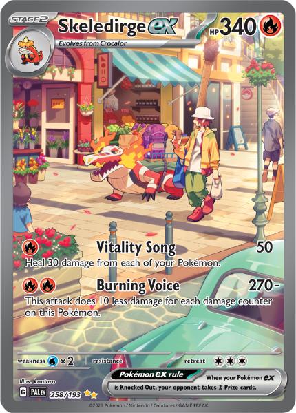 SV2 - Paldea Evolved - 258/193 - Skeledirge ex - Special Illustration Rare