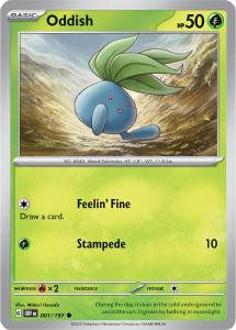 SV3 - Obsidian Flames - 001/197 - Oddish - Common