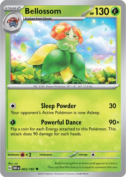 SV3 - Obsidian Flames - 003/197 - Bellossom - Uncommon