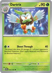 SV3 - Obsidian Flames - 014/197 - Dartrix - Uncommon