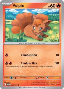 SV3 - Obsidian Flames - 028/197 - Vulpix - Common